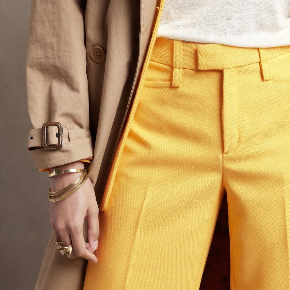 Wide Leg Wool Pant "Going Bananas" Banana Republic - Picture 3 of 5